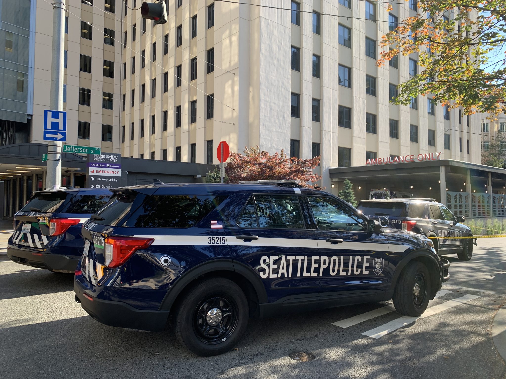 Shooting Outside Harborview on First Hill leads  to one injured man
